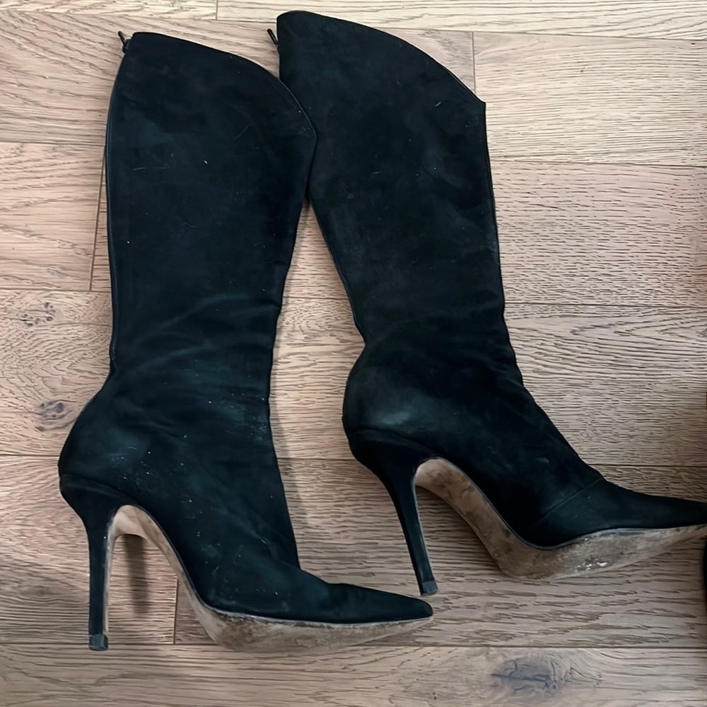 Jimmy Choo blk boots (38)